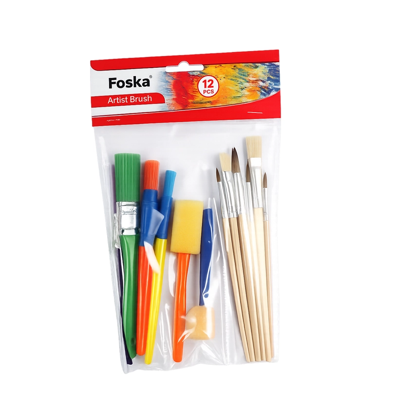 FOSKA Artist Brush Set 12 Pieces
