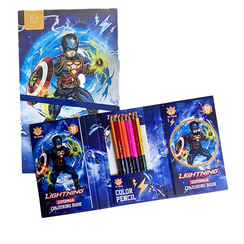Superhero Coloring Book Set